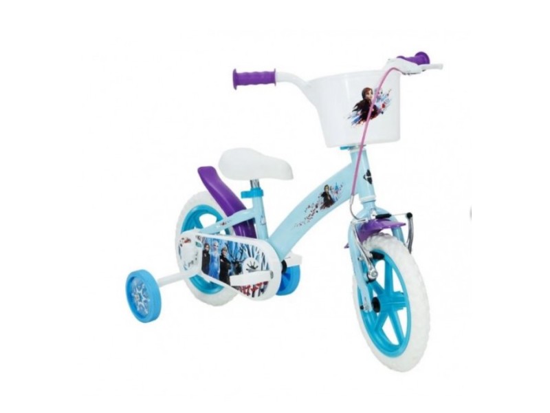 Bicicletta 12 Frozen con freno anteriore e ruote in Eva 3 ai 5 anni