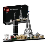 LEGO Architecture Parigi Set con Torre Eiffel e Museo del Louvre 21044