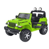 Auto Elettrica Jeep Wrangler Rubicon Verde Lime 12V