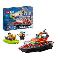 LEGO City Fire Barca di Soccorso Antincendio dei Vigili del Fuoco 60373 