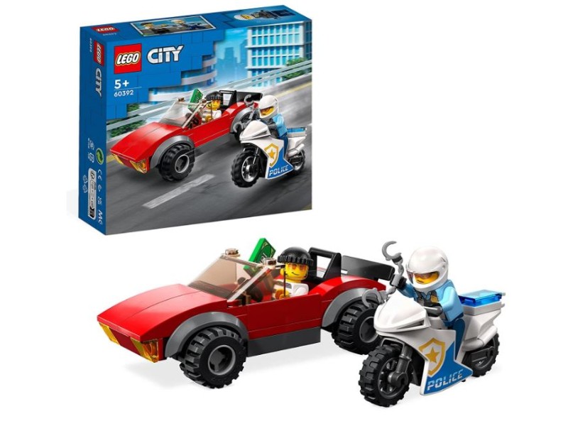 LEGO City Inseguimento sulla Moto della Polizia 60392 
