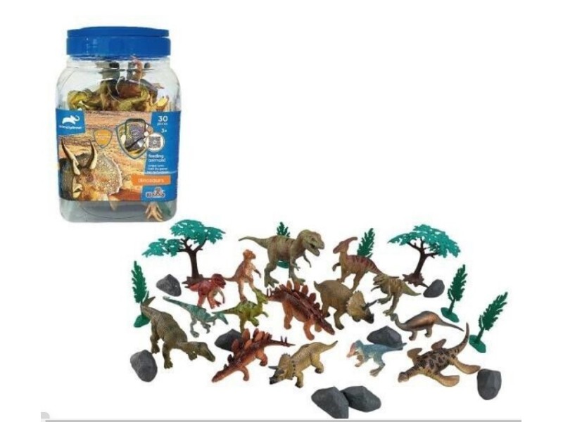 Animali dinosauri in barattolo 40pz Animal planet