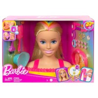Barbie testa pettinabile da acconciare, con accessori Color Reveal