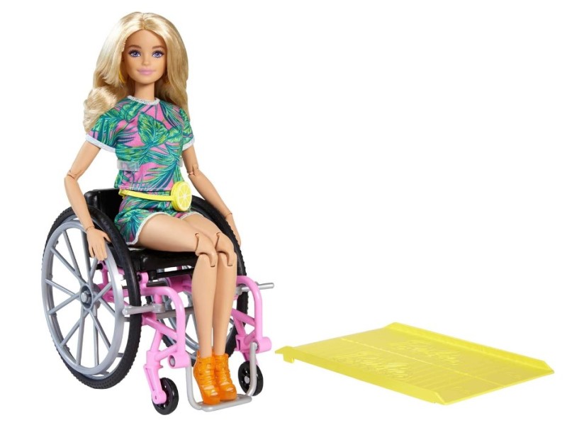 Barbie sedia a rotelle