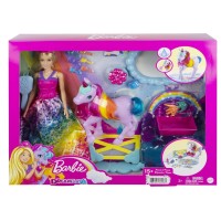 Barbie Dreamtopia principessa con unicorno cambia colore
