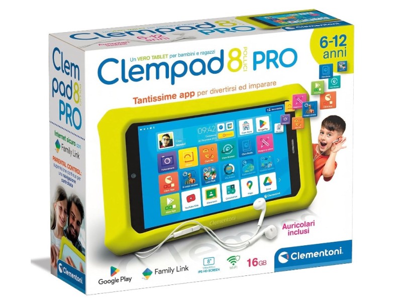 Clempad 8 PRO Tablet Educativo 