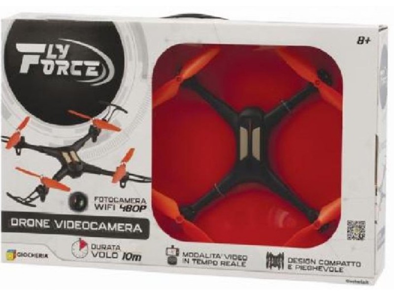 Drone con videocamera wifi utilizzo con smartphone rc