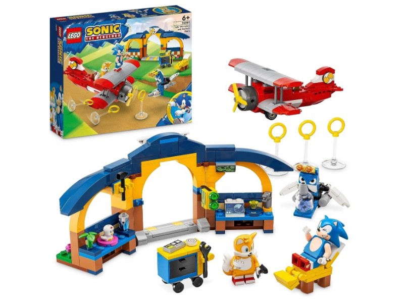  Lego Sonic laboratorio di Tails e aereo tornado
