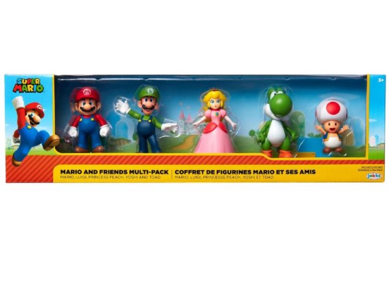 Super Mario Bros e i suoi Amici Set 5 pezzi