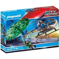 PLAYMOBIL City Action Elicottero della polizia: caccia al paracadute