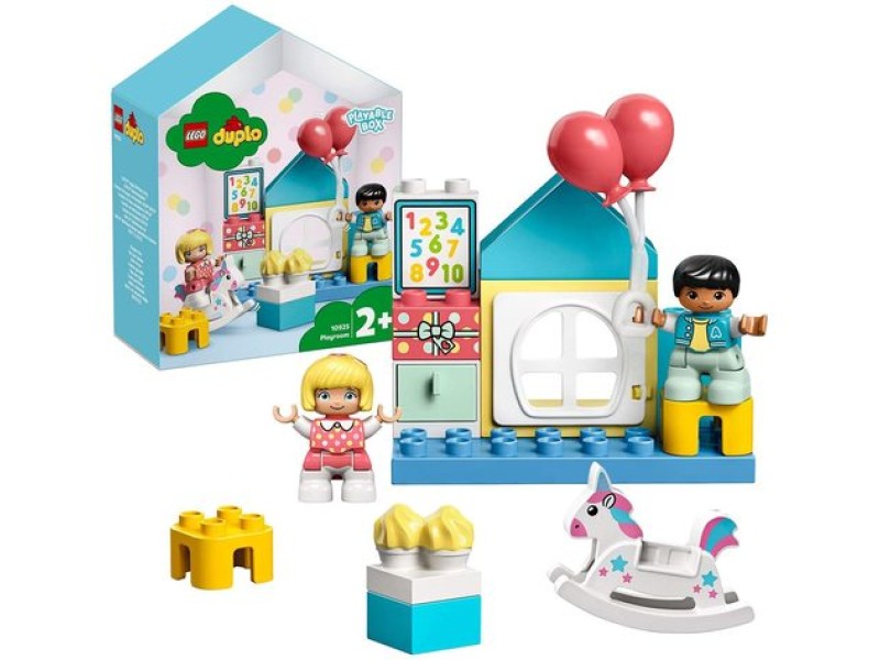 LEGO DUPLO Stanza dei Giochi, Set di Costruzioni con Mattoncini Grandi, Casa delle Bambole 10925