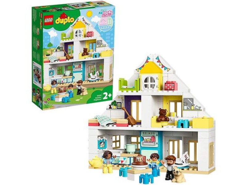 LEGO DUPLO Town Casa da Gioco Modulare, Set 3 in 1 con Costruzine Torre 10929