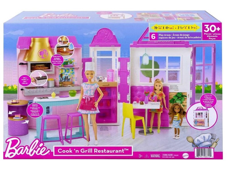Barbie Il Ristorante con oltre 30 accessori da cucina
