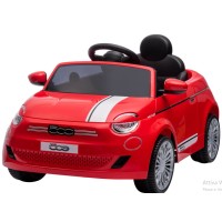 Auto elettrica Fiat 500E Rossa 12v con Radiocomando