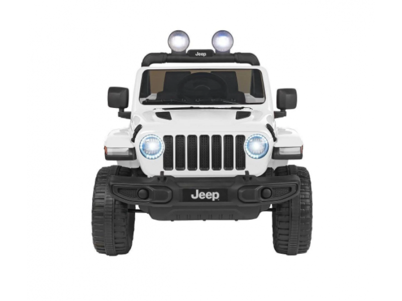 Auto elettrica- Jeep ® Wrangler Rubicon - 12v per Bambini con Telecomando  (Bianco)